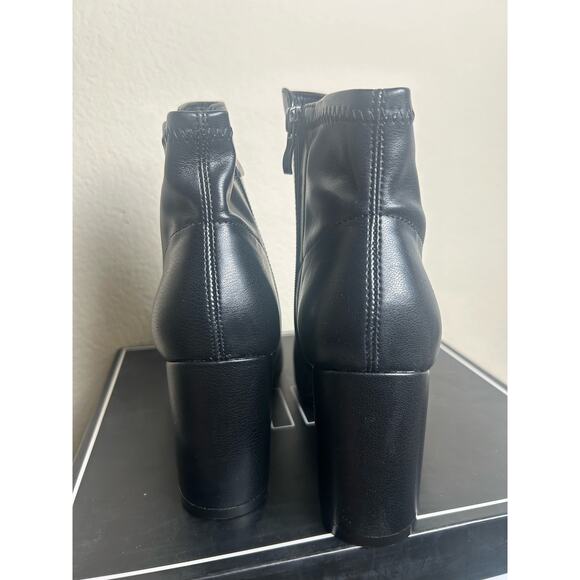NEW MIA Carla Booties Women’s Size 8.5 Boots Black Chunky Heel Fall Winter Vegan - Picture 6 of 16